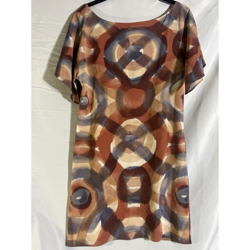 ALICE+ OLIVIA  Dress Woman’s S Abstract Art Print Silk Blend Shift